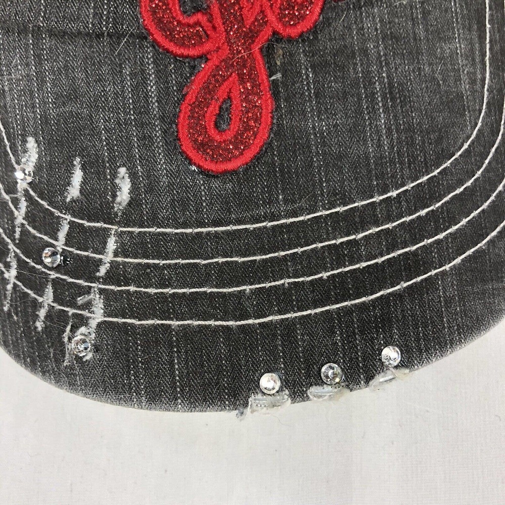 LIPSENSE JUNKIE HAT CAP WOMENS ONE SIZE FITS MOST SPARKLE GLITTER OSFM ADJUST - Picture 4 of 12